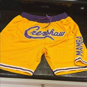 Nipsey Hussle X Kobe Bryant Headgear Classics Crenshaw Mamba Basketball Shorts